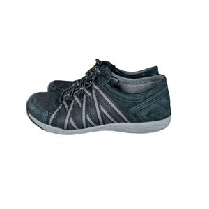 Dansko Athletic Womens 7.5/8 Draw String Shoes Suede/Mesh Hiking Walking